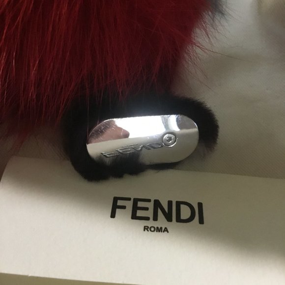 Fendi Monster  fur handbag charm new - Picture 4 of 4